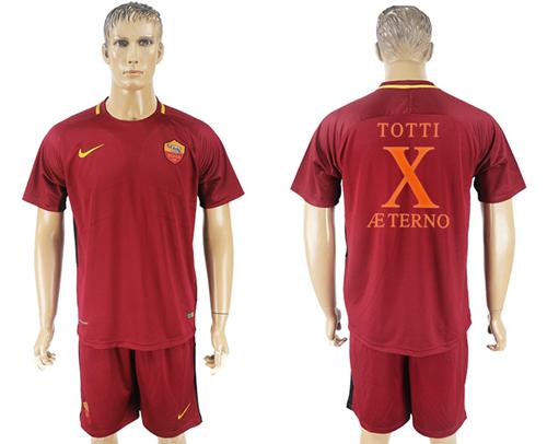 Roma #10 Totti Retire Soccer Club Jersey - Click Image to Close